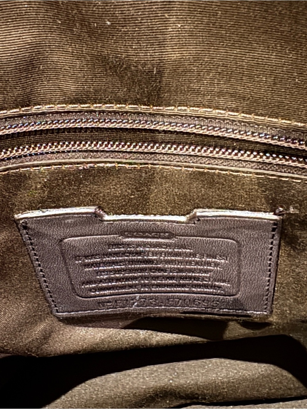 Coach Canvas Crossbody Messenger in Beige and Brown - Picture 8 of 9
